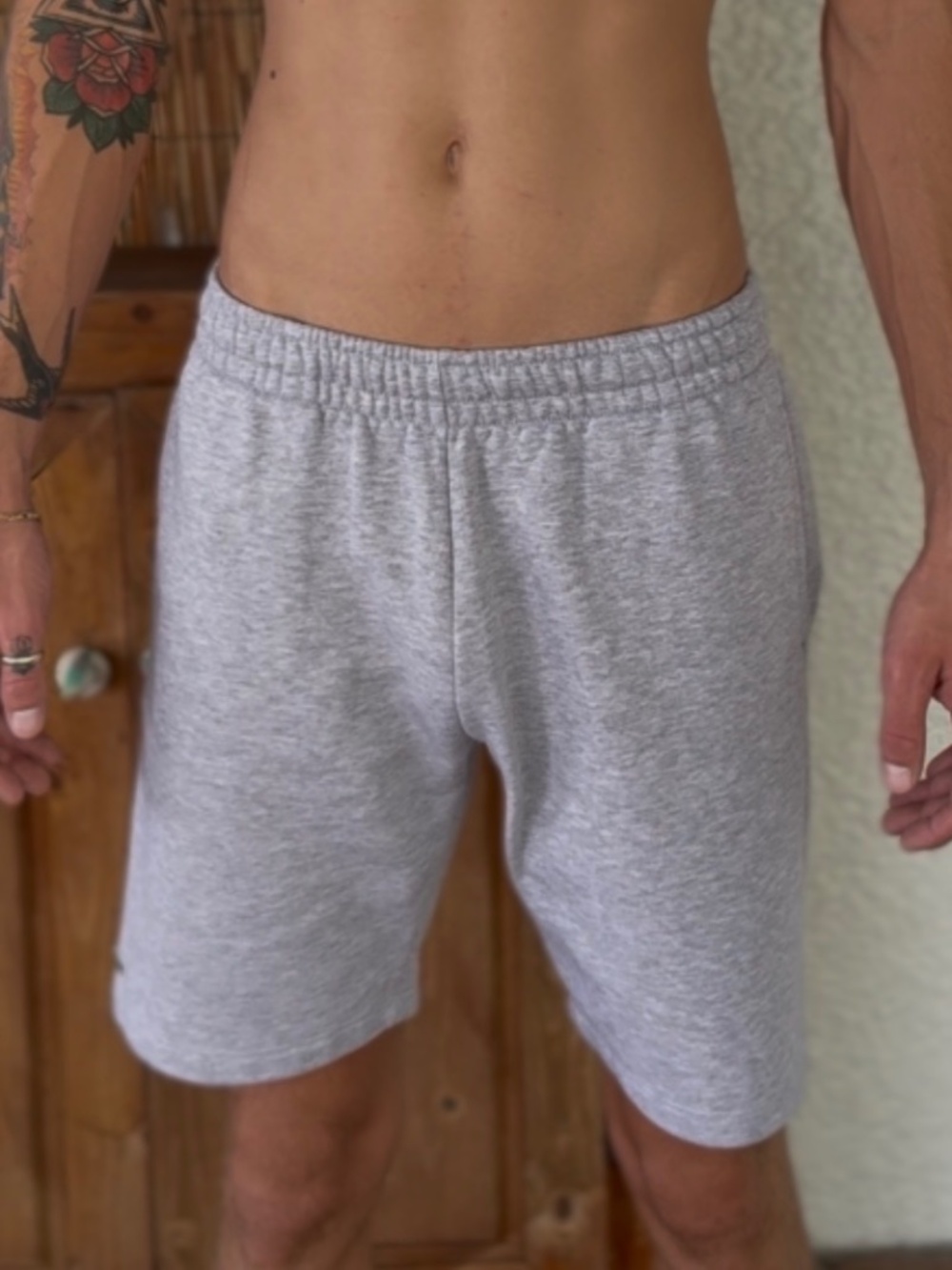 Lacoste Gray Youth Fleece Shorts